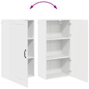 vidaXL Fali konyhaszekrény polcokkal Fehér 50 x 31 x 100 cm Faanyag