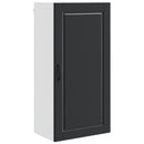 vidaXL Fali Szekrény PORTO Fekete 50 x 31 x 100 cm Faanyag