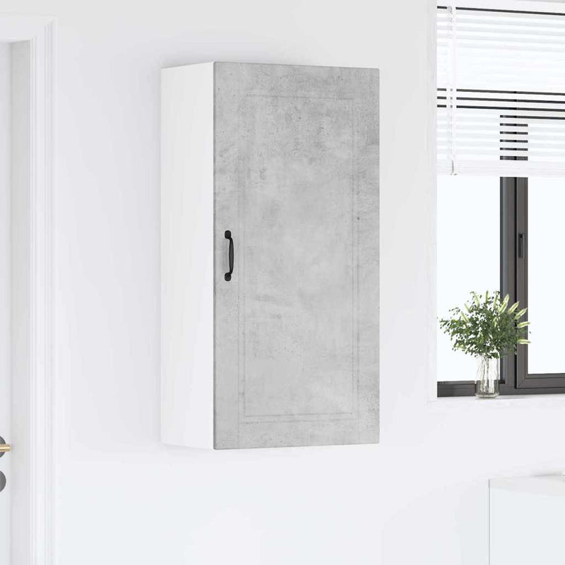 vidaXL Fali konyhaszekrény Beton Szürke 50 x 31 x 100 cm Faanyag