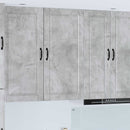 vidaXL Fali Szekrény PORTO Beton Szürke 50 x 31 x 100 cm Faanyag