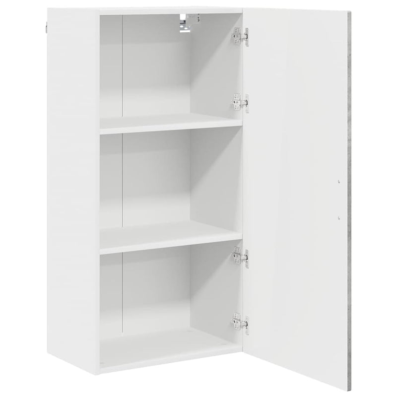 vidaXL Fali konyhaszekrény Beton Szürke 50 x 31 x 100 cm Faanyag