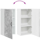 vidaXL Fali Szekrény PORTO Beton Szürke 50 x 31 x 100 cm Faanyag