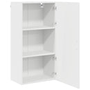 vidaXL Fali Szekrény PORTO Magas Fényű Fehér 50 x 31 x 100 cm Faanyag
