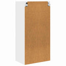 vidaXL Fali Szekrény PORTO Magas Fényű Fehér 50 x 31 x 100 cm Faanyag