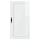 vidaXL Fali Szekrény PORTO Magas Fényű Fehér 50 x 31 x 100 cm Faanyag
