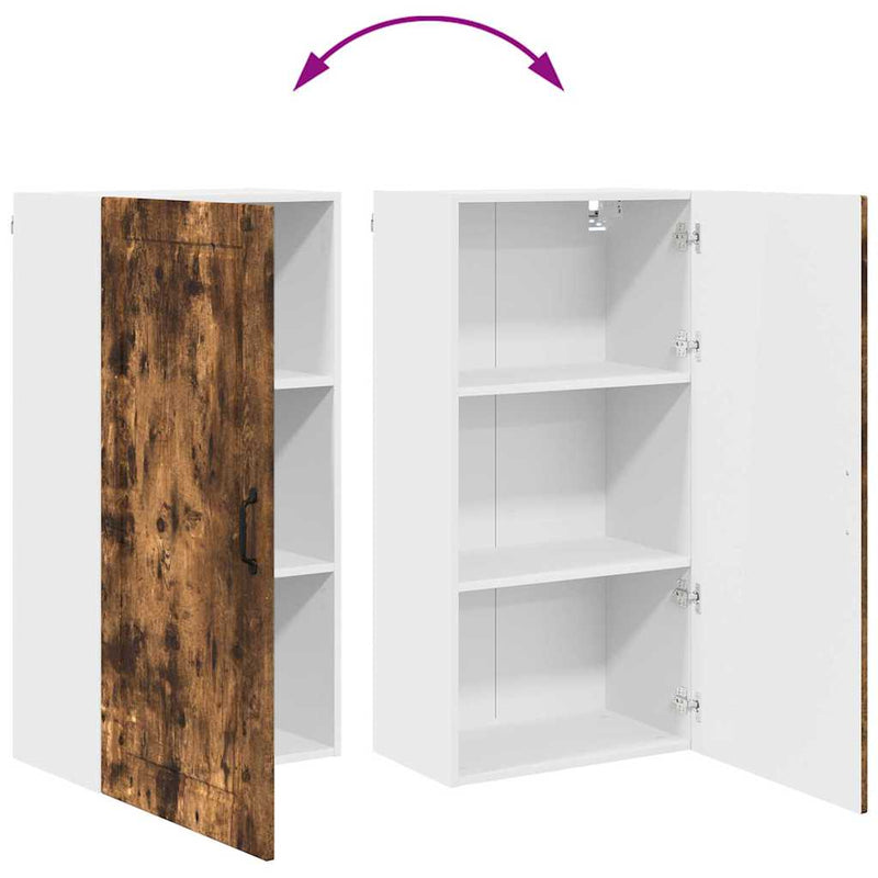 vidaXL Fali konyhaszekrény Füstölt tölgy 50 x 31 x 100 cm Faanyag