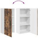 vidaXL Fali Szekrény PORTO Füstölt tölgy 50 x 31 x 100 cm Faanyag