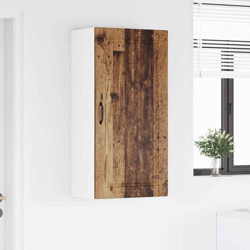 vidaXL Fali konyhaszekrény polcokkal Öreg fa 50 x 31 x 100 cm Faanyag