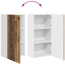vidaXL Fali Szekrény PORTO Öreg fa 50 x 31 x 100 cm Faanyag