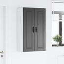 vidaXL Fali Szekrény PORTO Fekete 60 x 31 x 100 cm Szerelt Fa