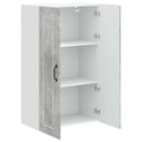 vidaXL Fali Szekrény PORTO Beton Szürke 60 x 31 x 100 cm Faanyag