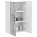 vidaXL Fali Szekrény PORTO Beton Szürke 60 x 31 x 100 cm Faanyag