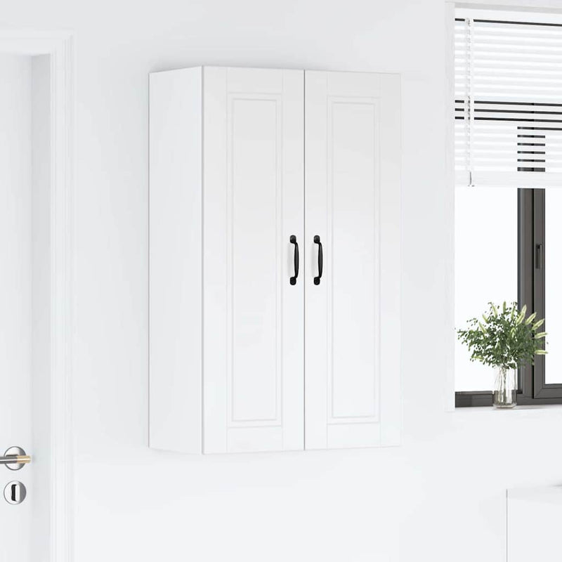 vidaXL Fali konyhaszekrény Magas Fényű Fehér 60 x 31 x 100 cm Faanyag