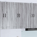 vidaXL Fali Szekrény PORTO Szürke Sonoma 60 x 31 x 100 cm Szerelt Fa