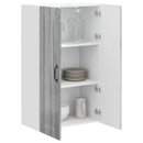 vidaXL Fali Szekrény PORTO Szürke Sonoma 60 x 31 x 100 cm Szerelt Fa