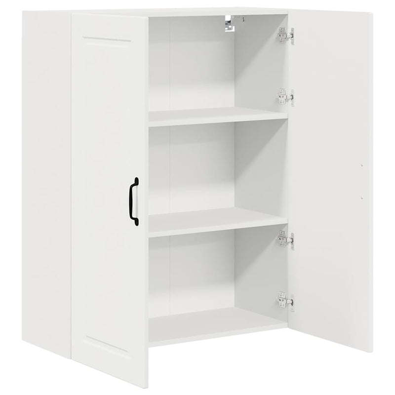 vidaXL Fali konyhaszekrény polcokkal Fehér 80 x 31 x 100 cm Faanyag