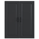 vidaXL Fali Szekrény PORTO Fekete 80 x 31 x 100 cm Szerelt Fa