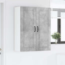 vidaXL Fali Szekrény PORTO Beton Szürke 80 x 31 x 100 cm Faanyag