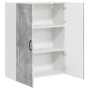 vidaXL Fali Szekrény PORTO Beton Szürke 80 x 31 x 100 cm Faanyag