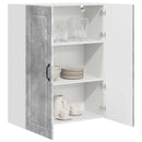 vidaXL Fali Szekrény PORTO Beton Szürke 80 x 31 x 100 cm Faanyag