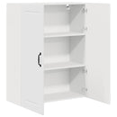 vidaXL Fali konyhaszekrény Magas Fényű Fehér 80 x 31 x 100 cm Faanyag