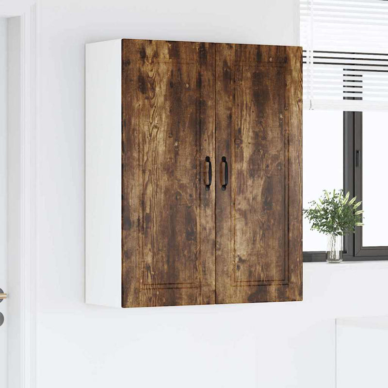 vidaXL Fali konyhaszekrény Füstölt tölgy 80 x 31 x 100 cm Faanyag