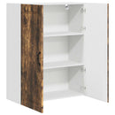 vidaXL Fali Szekrény PORTO Füstölt tölgy 80 x 31 x 100 cm Faanyag