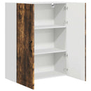 vidaXL Fali Szekrény PORTO Füstölt tölgy 80 x 31 x 100 cm Faanyag