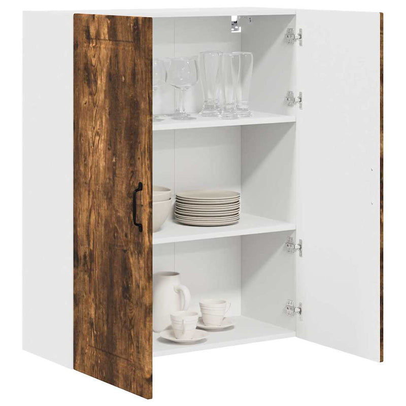 vidaXL Fali konyhaszekrény Füstölt tölgy 80 x 31 x 100 cm Faanyag