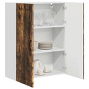 vidaXL Fali Szekrény PORTO Füstölt tölgy 80 x 31 x 100 cm Faanyag