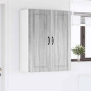 vidaXL Fali Szekrény PORTO Szürke Sonoma 80 x 31 x 100 cm Szerelt Fa