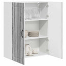 vidaXL Fali Szekrény PORTO Szürke Sonoma 80 x 31 x 100 cm Faanyag