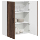 vidaXL Fali Szekrény PORTO Barna Tölgy 80 x 31 x 100 cm Faanyag