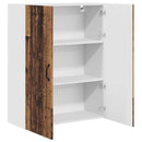 vidaXL Fali Szekrény PORTO Öreg fa 80 x 31 x 100 cm Faanyag