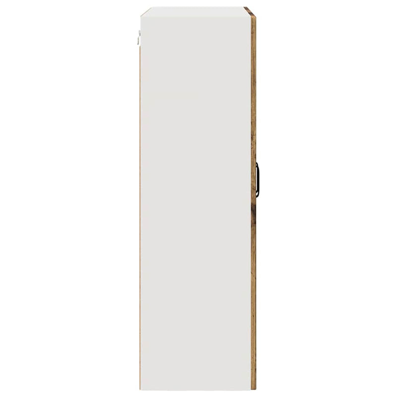 vidaXL Fali konyhaszekrény polcokkal Öreg fa 80 x 31 x 100 cm Faanyag