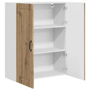 vidaXL Fali Szekrény PORTO Artisan tölgy 80 x 31 x 100 cm Faanyag