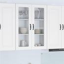 vidaXL Fali üveges szekrény PORTO Fehér 80 x 31 x 100 cm Faanyag