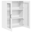 vidaXL Fali üveges szekrény PORTO Fehér 80 x 31 x 100 cm Szerelt Fa