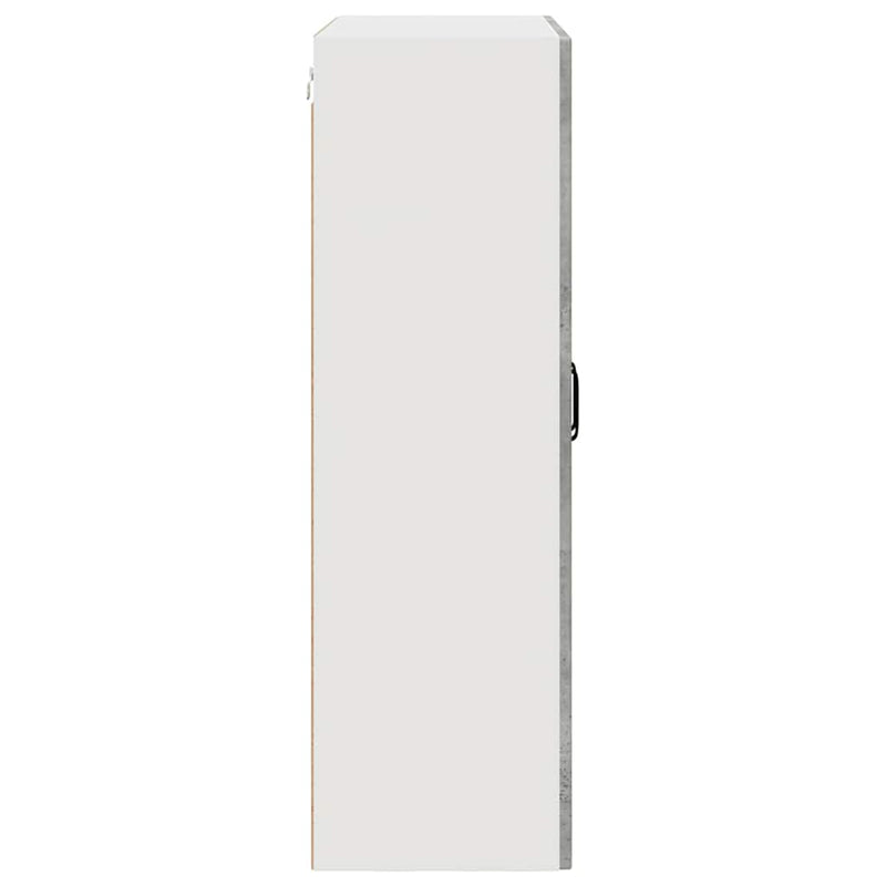 vidaXL Fali konyhaszekrény Beton Szürke 80 x 31 x 100 cm Faanyag