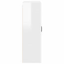 vidaXL Fali üveges szekrény PORTO Magas Fényű Fehér 80 x 31 x 100 cm