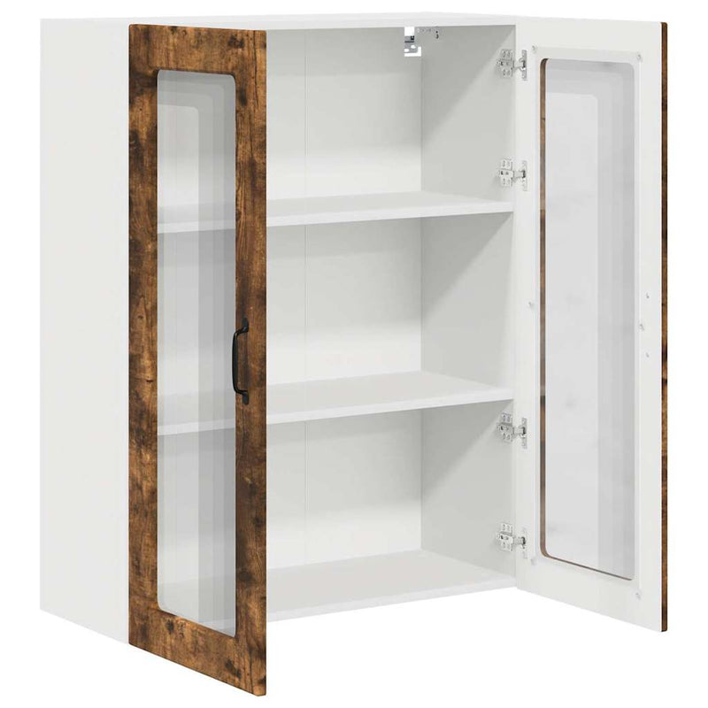 vidaXL Fali konyhaszekrény Füstölt tölgy 80 x 31 x 100 cm Faanyag