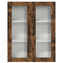 vidaXL Fali konyhaszekrény Füstölt tölgy 80 x 31 x 100 cm Faanyag