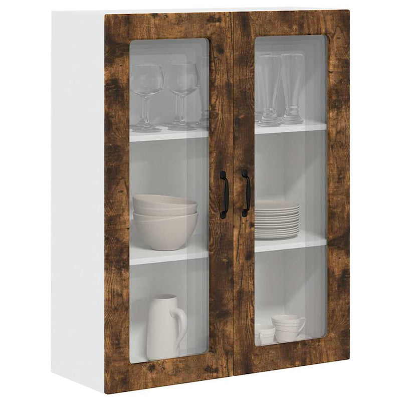 vidaXL Fali konyhaszekrény Füstölt tölgy 80 x 31 x 100 cm Faanyag