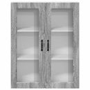 vidaXL Fali konyhaszekrény Szürke Sonoma 80 x 31 x 100 cm Faanyag