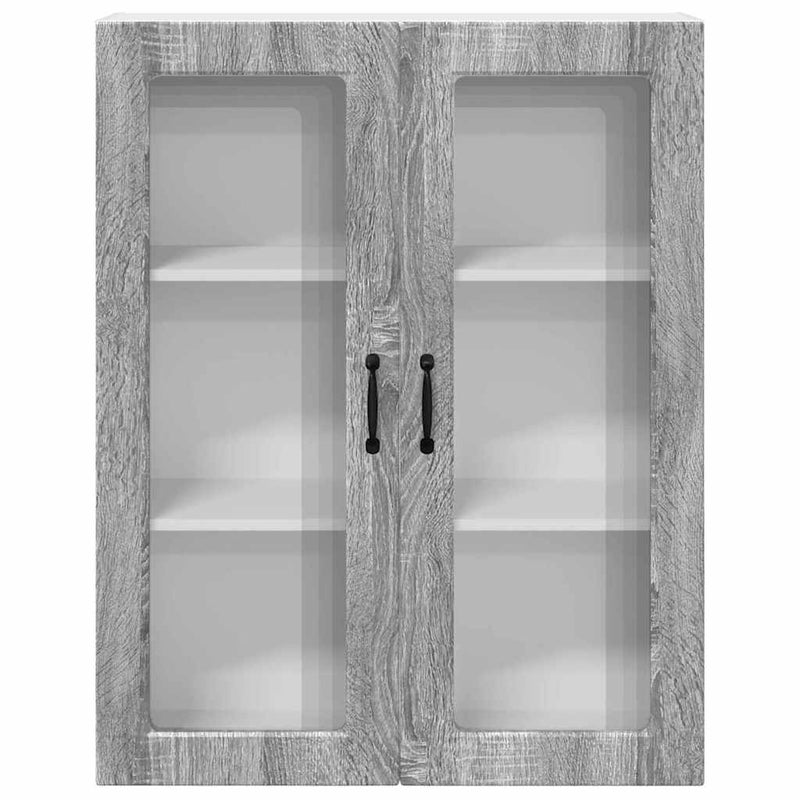 vidaXL Fali konyhaszekrény Szürke Sonoma 80 x 31 x 100 cm Faanyag