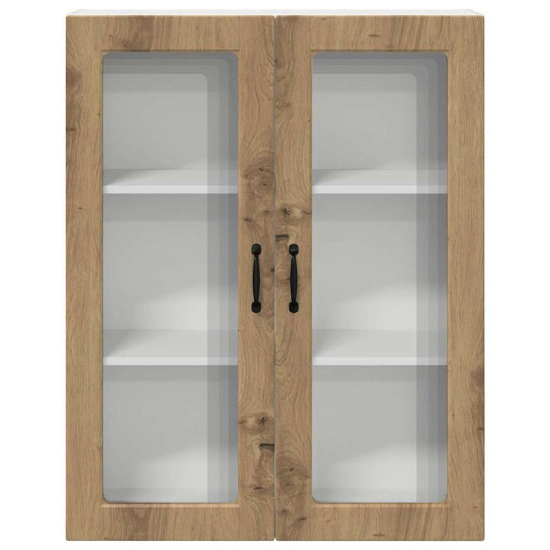 vidaXL Fali konyhaszekrény Artisan tölgy 80 x 31 x 100 cm Faanyag