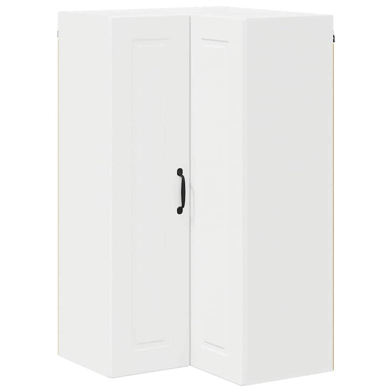 vidaXL Fali konyhaszekrény polcokkal Fehér 57 x 57 x 100 cm Faanyag