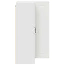 vidaXL Fali konyhaszekrény polcokkal Fehér 57 x 57 x 100 cm Faanyag