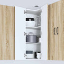 vidaXL Fali konyhaszekrény Sonoma tölgy 57 x 57 x 100 cm Faanyag