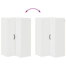 vidaXL Fali konyhaszekrény Magas Fényű Fehér 57 x 57 x 100 cm Faanyag